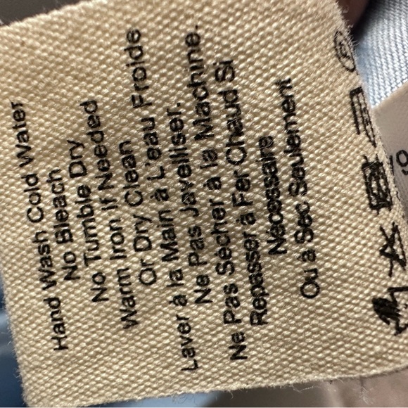 L'AGENCE Sundress Linen Blend Freestyle L Serene Blue Sleeveless V-Neck 5479 - Picture 6 of 14